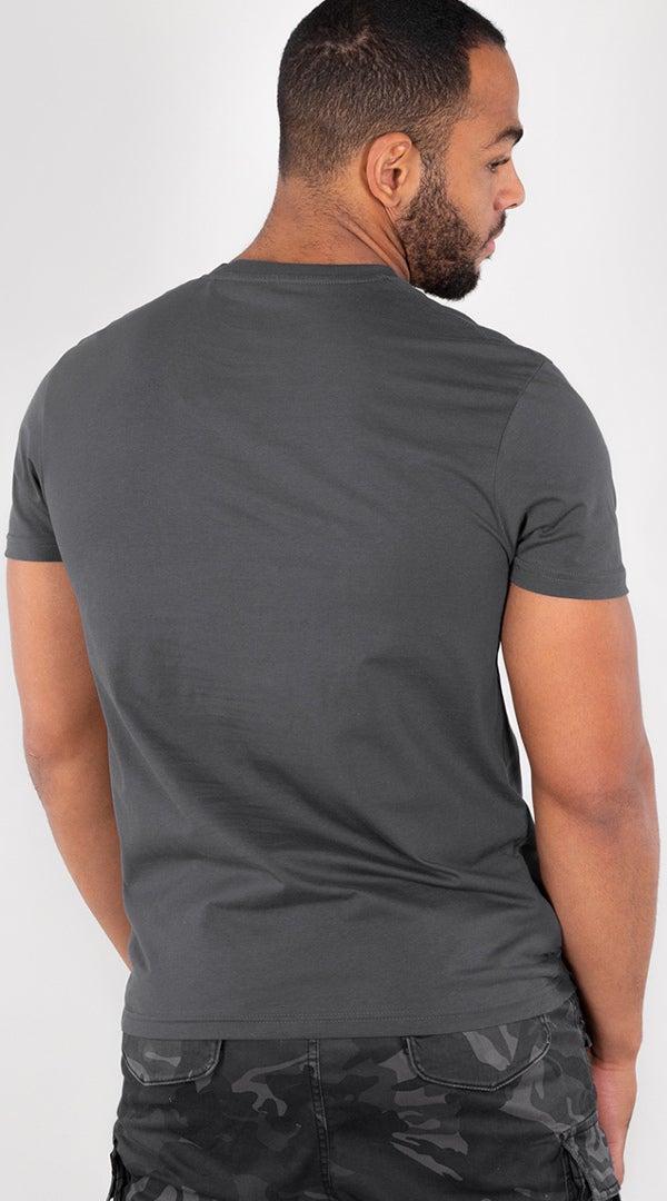 Alpha Industries Basic T Small Logo T-Shirt mørkegrå/sort 5XL Figur 2