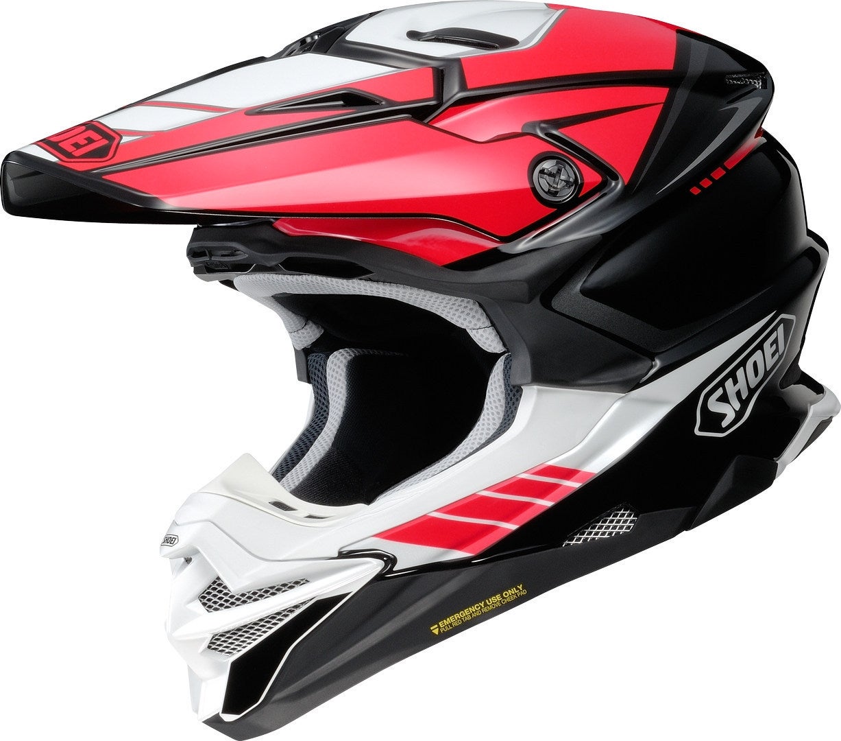Shoei VFX-WR 06 Jammer Casco Motocross nero/bianco/rosso S (55/56) Figura 1