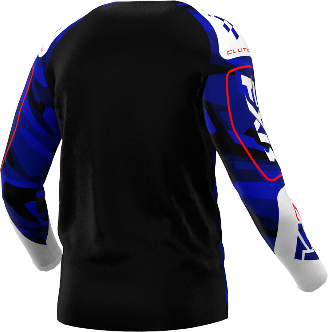 FXR Clutch 2025 Tricou de motocross Albastru/Alb/Roșu XXL Figura 2