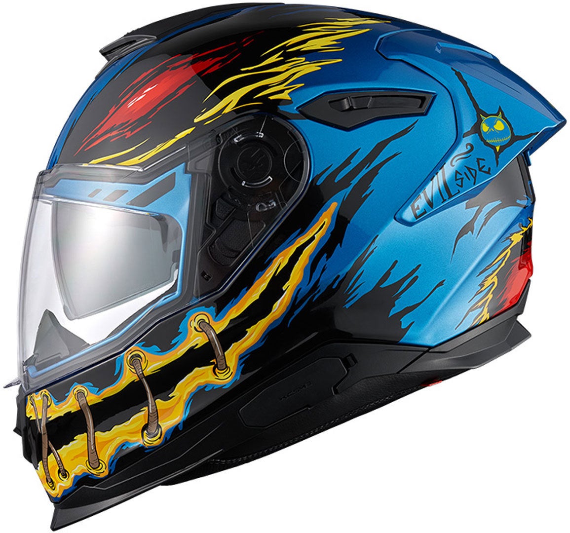 Nexx Y.100R Night Rider Casco blu/nero/giallo S (55/56) Figura 1