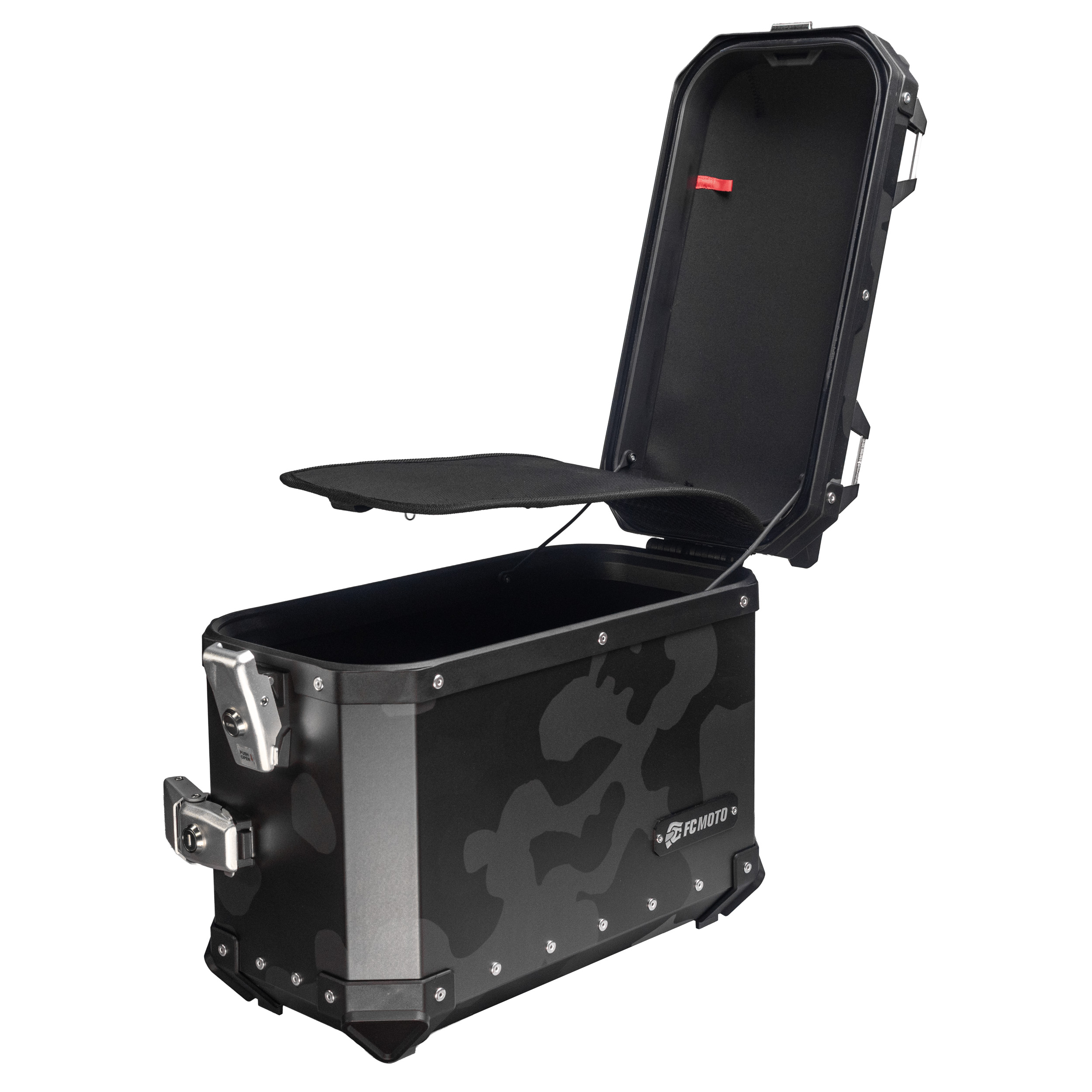 FC-Moto Terreno EVO Camo 28 L Alu Cutia laterală Camuflaj negru Dreapta Figura 8