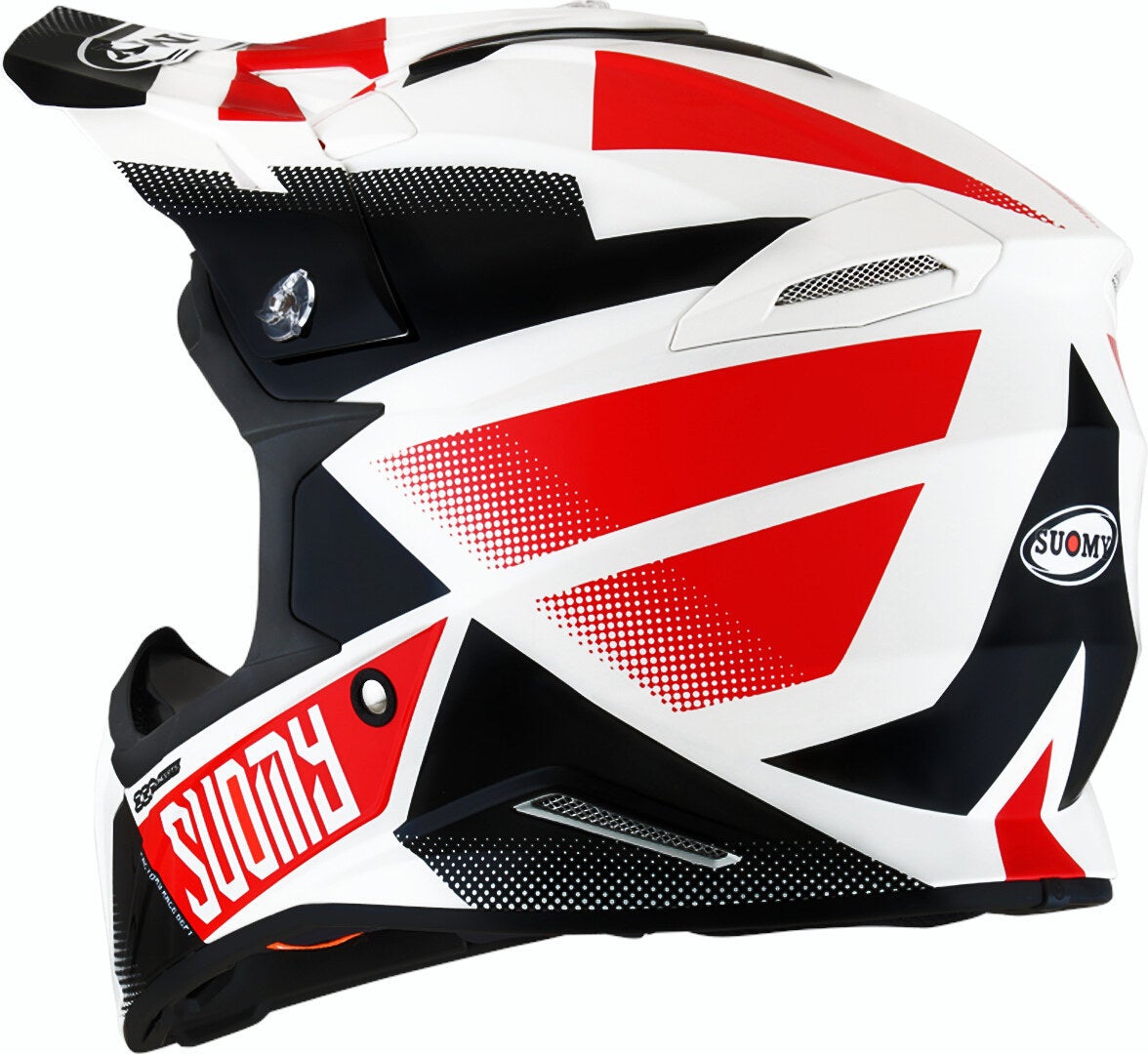 Suomy X-Wing Grip Capacete de motocross branco/preto/vermelho M Figura 2