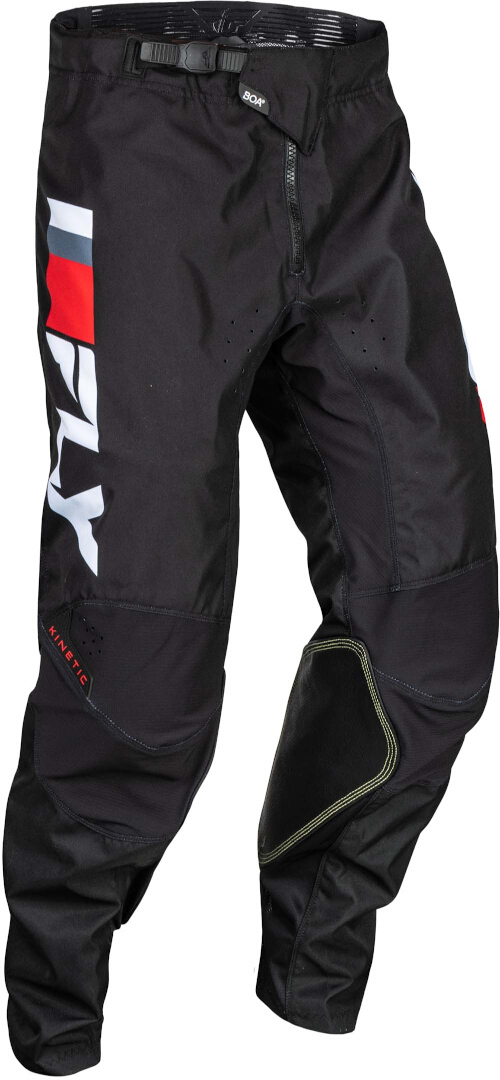Fly Racing Kinetic Prix 2024 Motocross Byxor svart/vit/rött 28 Figur 1