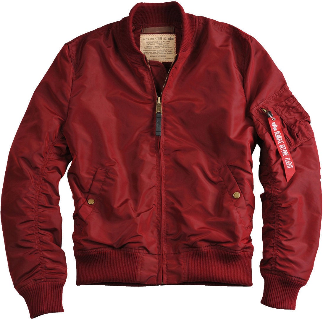 Alpha Industries MA-1 TT Giacca Rosso Borgogna M Figura 1