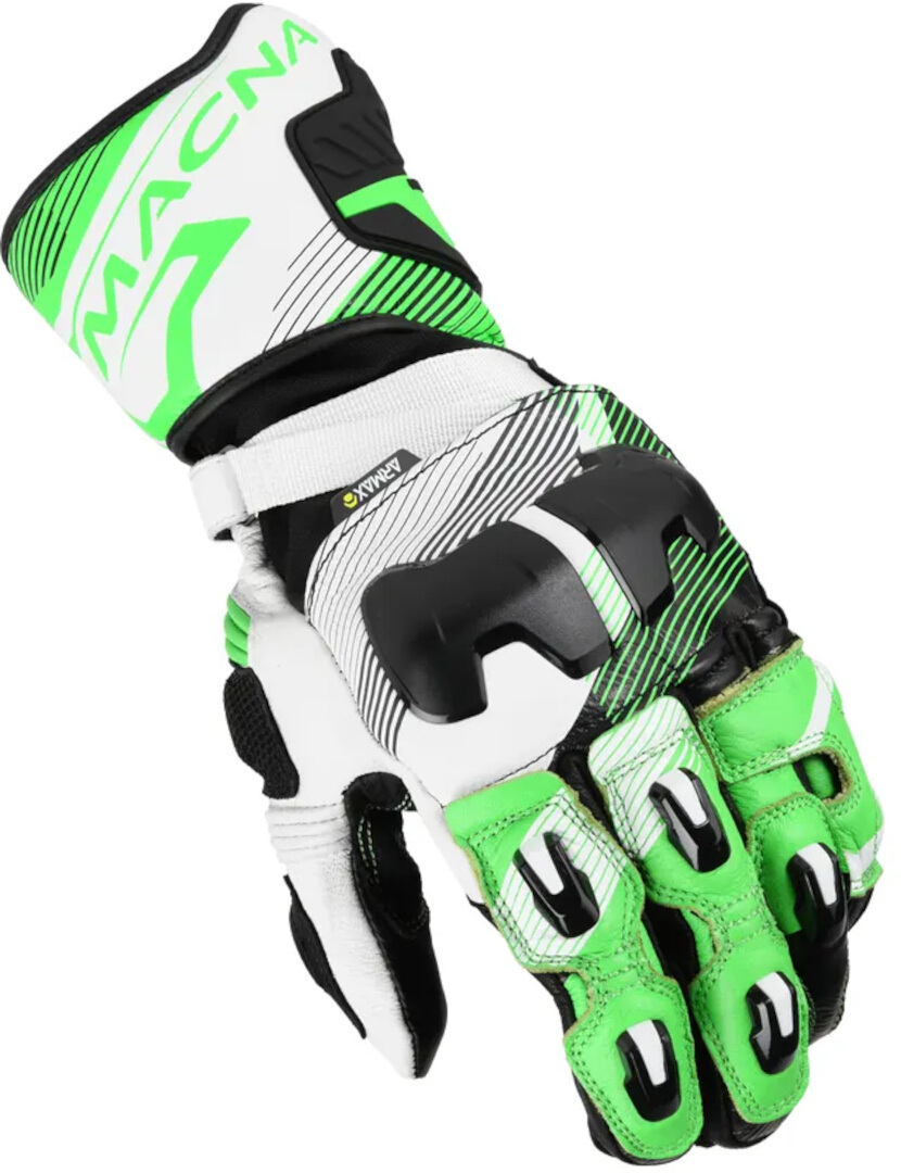 Macna Powertrack 2.0 Motorcykel handskar svart/vitt/grönt L Figur 4