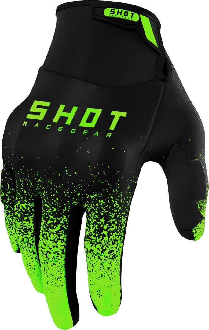 Shot Drift Edge Motocross handsker sort/grøn 9 Figur 1