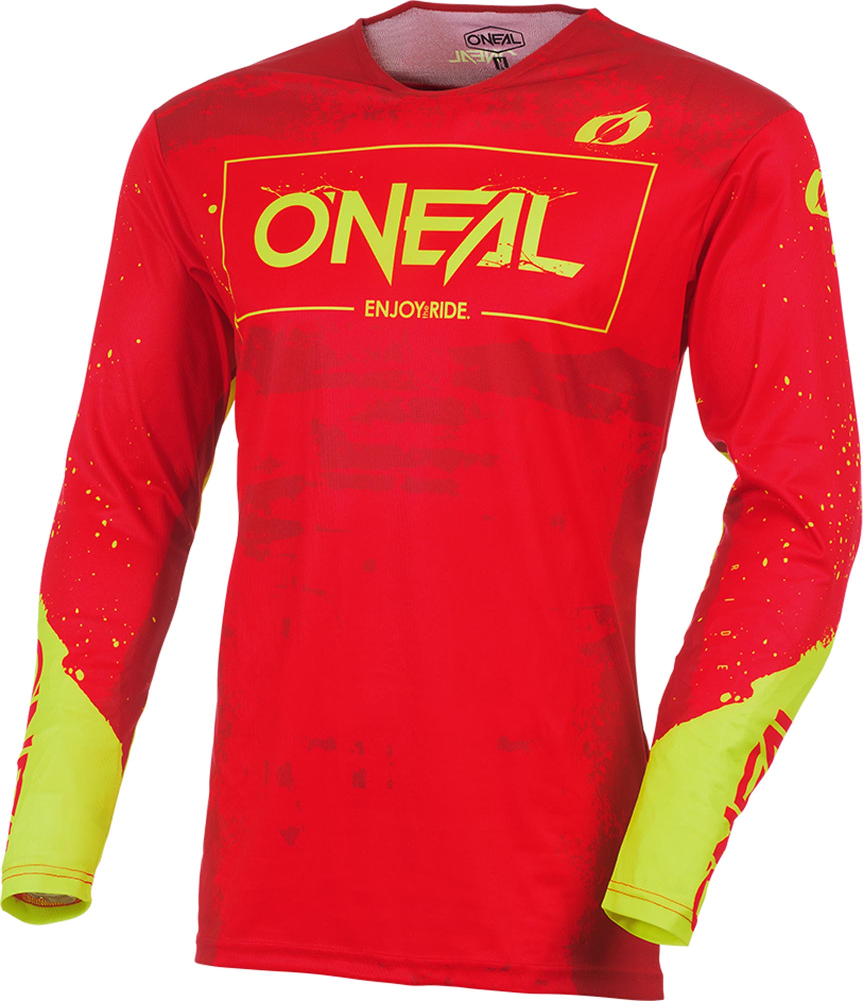 Oneal Mayhem Paint V.27 Maglia Motocross rosso/giallo M Figura 1