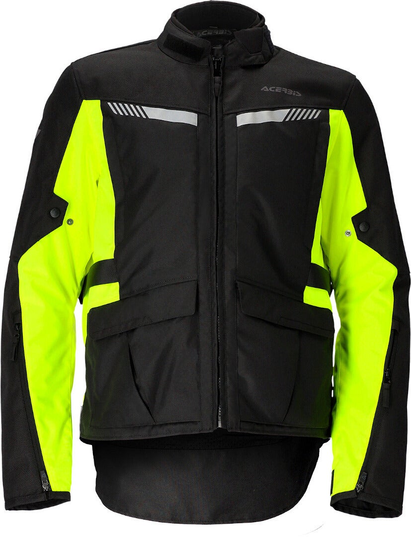 Acerbis X-Trail Motorfiets textiel jas Zwart/Geel 3XL Figuur 5