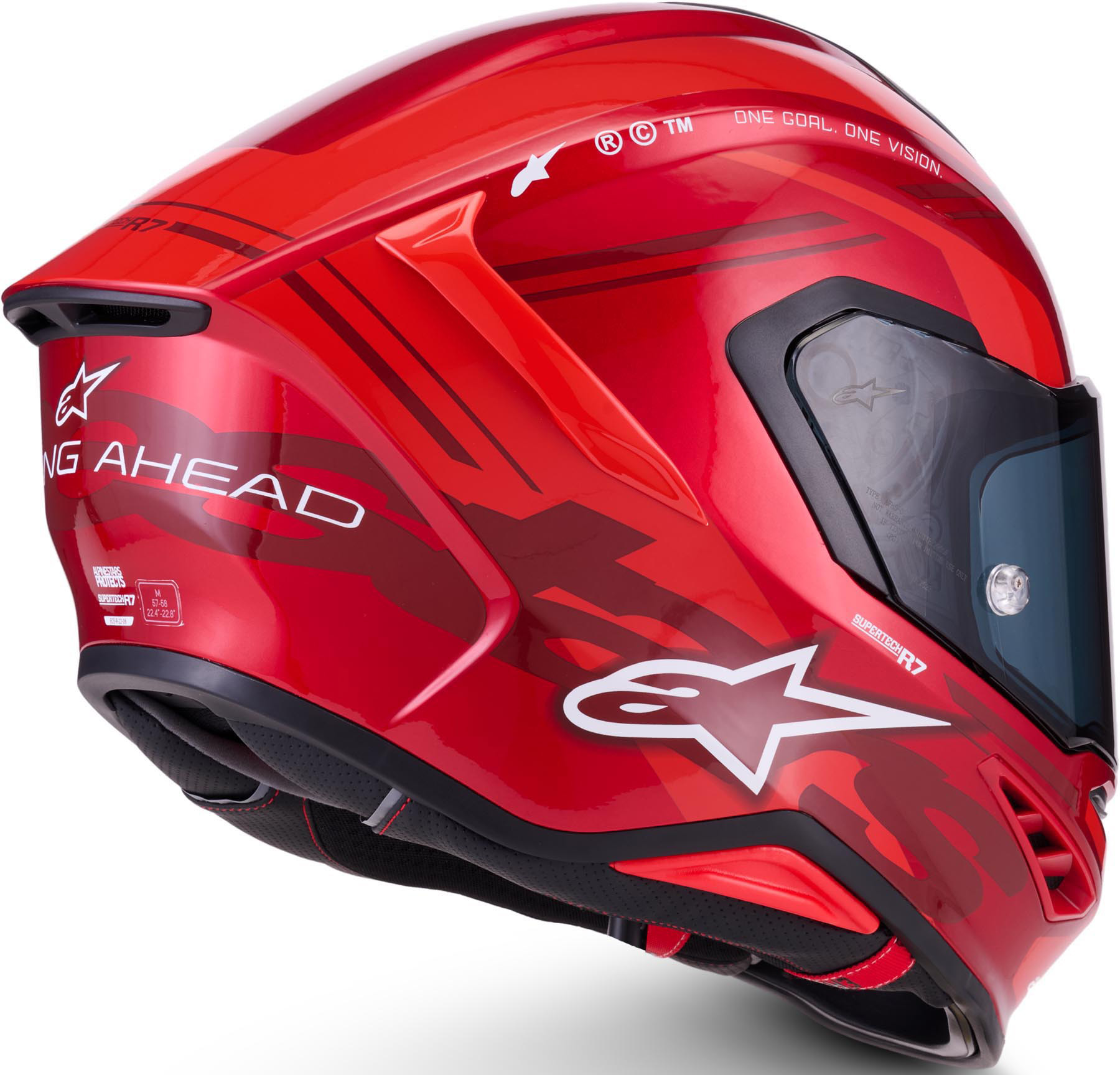 Alpinestars S-R7 A-Core Helm rood/wit L Figuur 4