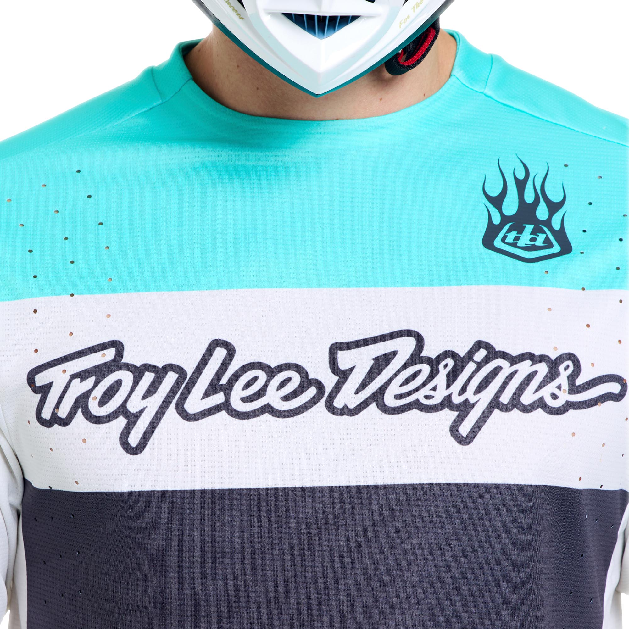 Troy Lee Designs Sprint Pro YO Moto Bicycle Jersey black/turquoise M Figure 3
