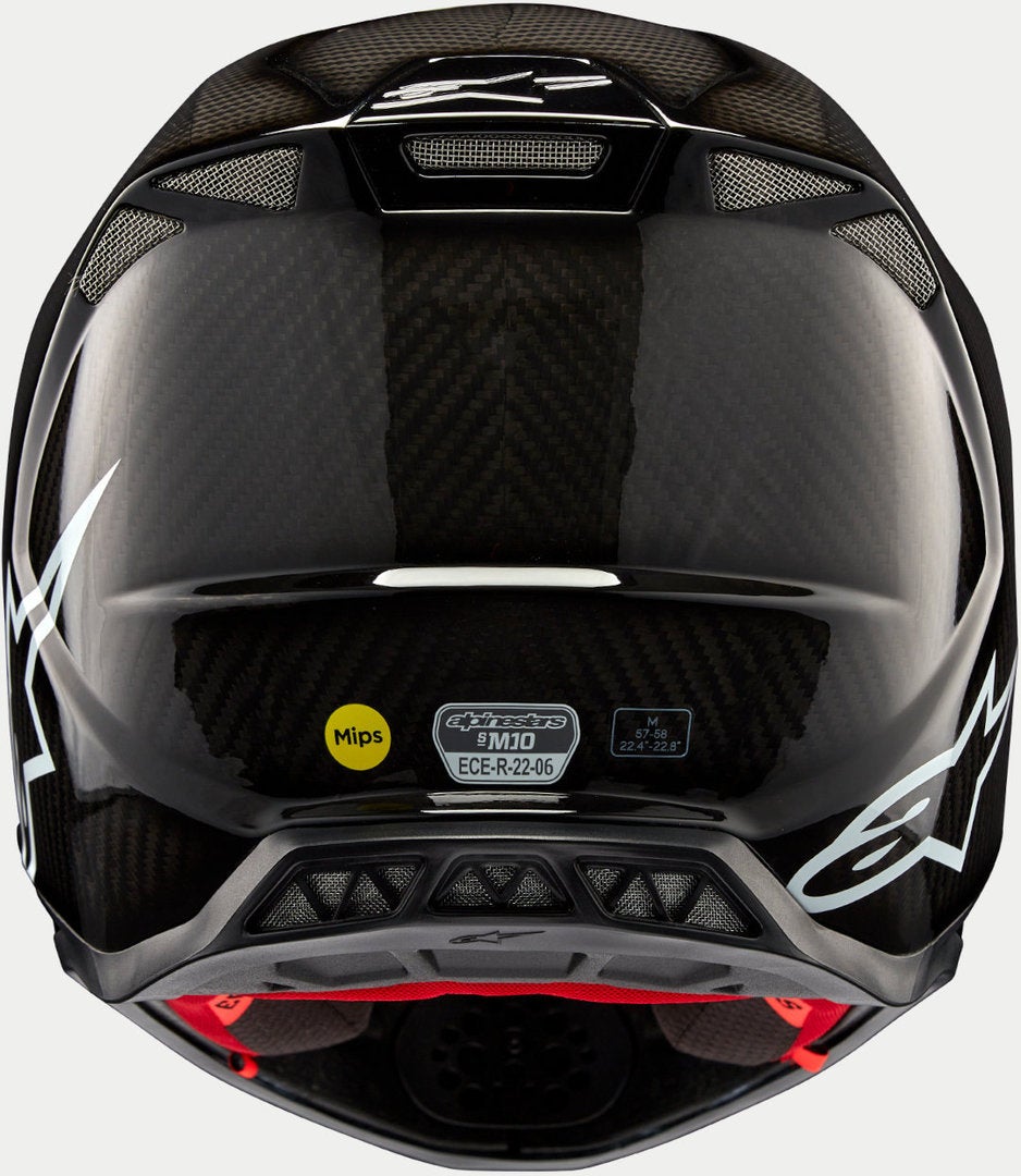 Alpinestars Supertech S-M10 Solid 2024 Motorcross helm Zwart XL (61/62) Figuur 4