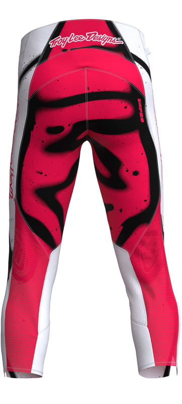 Troy Lee Designs GP Pro Membrane Ungdomsbyxor - Vita/Infraröda Figur 5