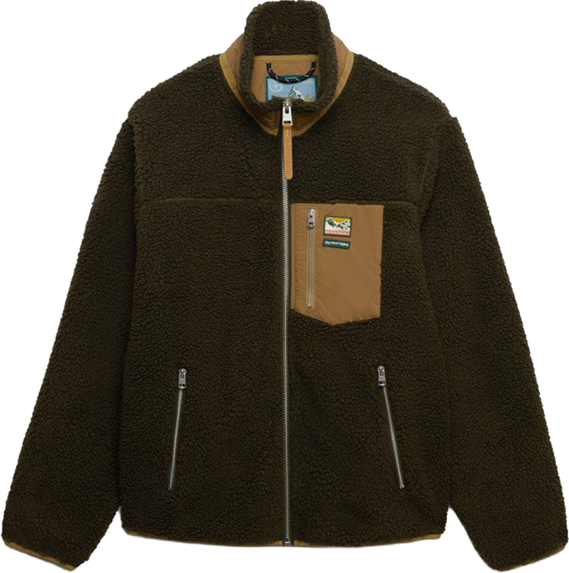 Superdry & Co Mountain Giacca in pile marrone L Figura 1