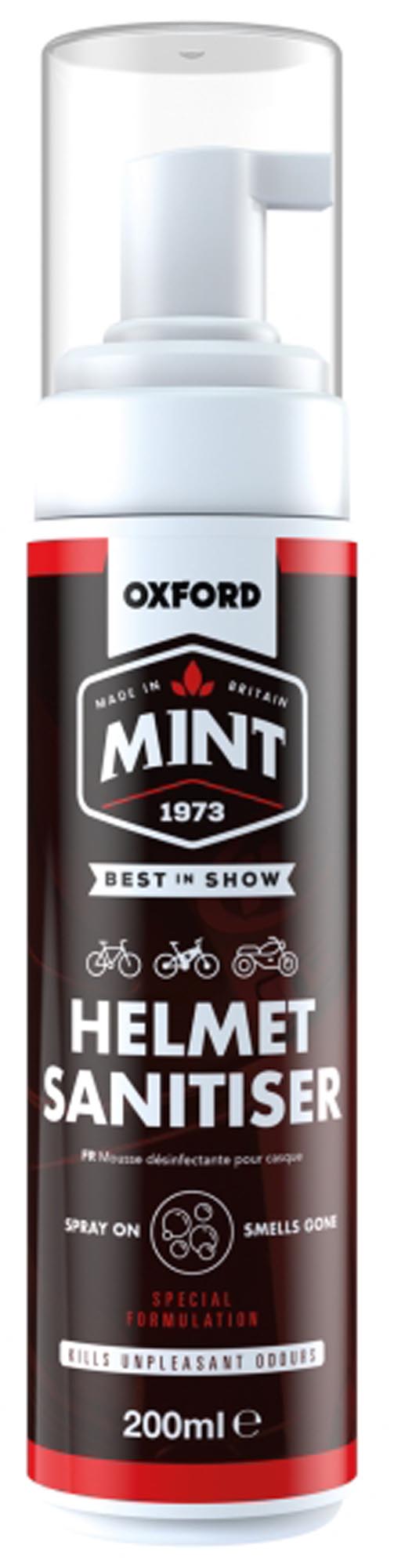 Oxford Mint Espuma Sanitizante para Capacetes 200ml Figura 1