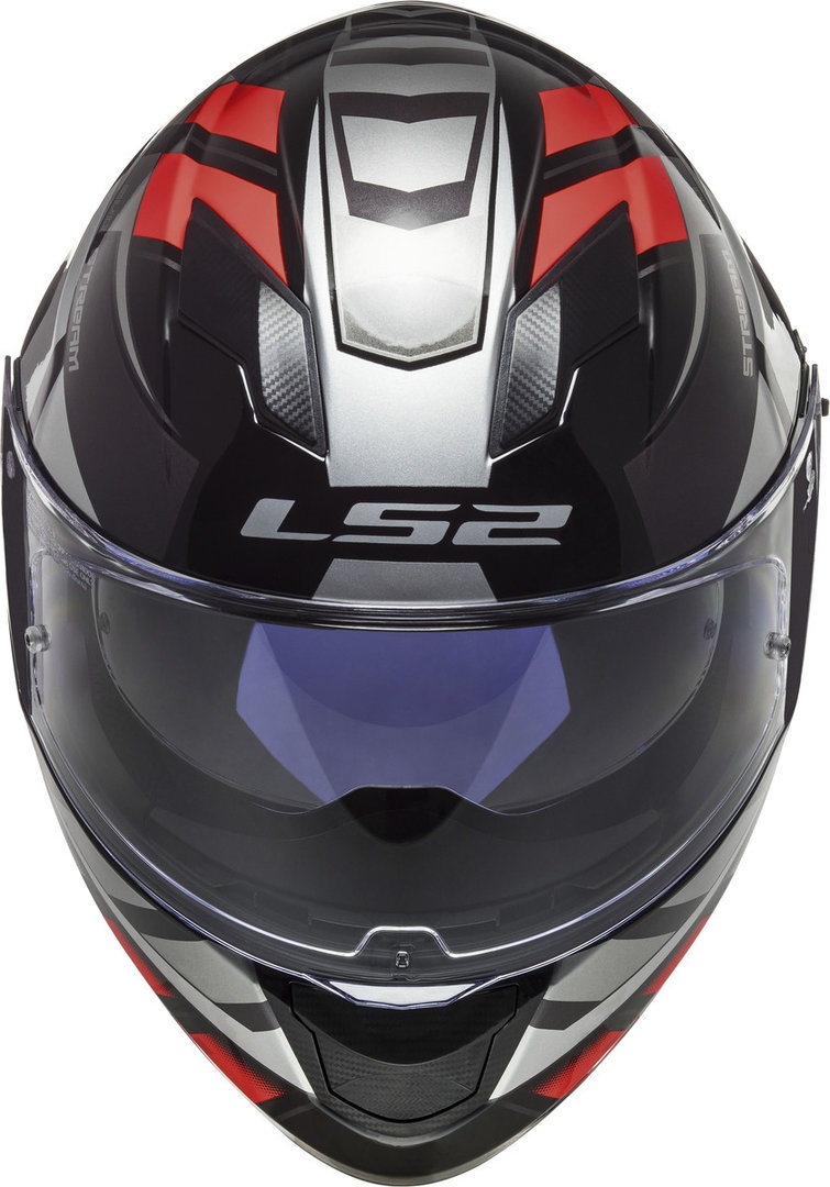 LS2 FF320 Stream Evo Loop Helm Zwart/Rood S (55/56) Figuur 2