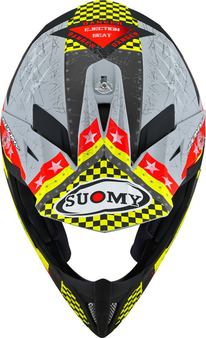 Suomy X-Wing Jetfighter E06 Motocross Helm grau matt/rot L (59/60) Abbildung 8