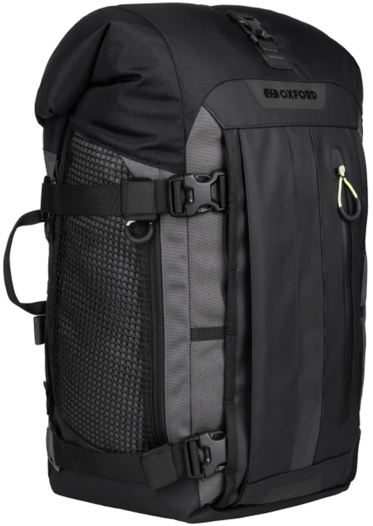 Oxford Atlas T-20 Saddle - Rear Bag black/grey Figure 1