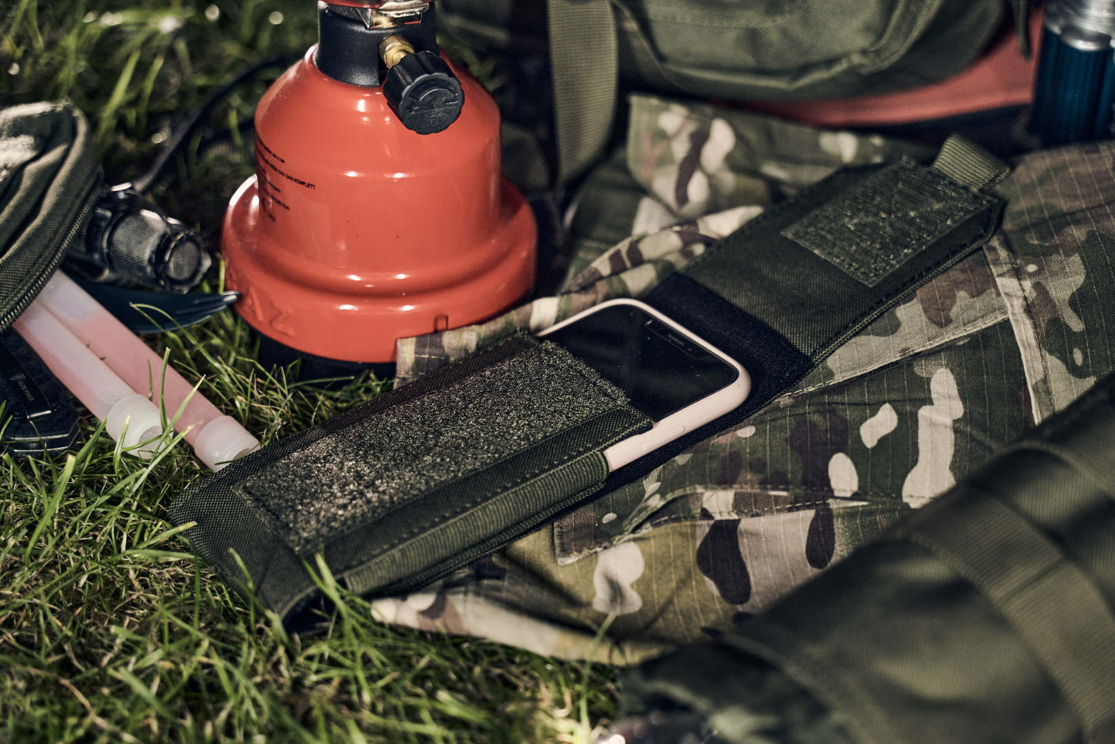 Brandit Medium Molle Telefon påse Oliv Figur 5
