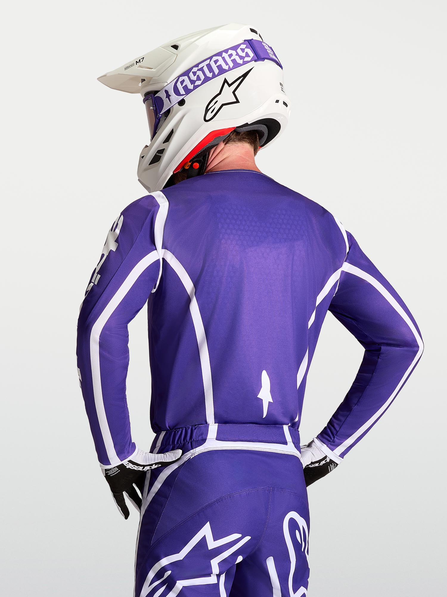 Alpinestars Fluid Apex V2 Motokrosový dres modrobílá S Obrázek 9
