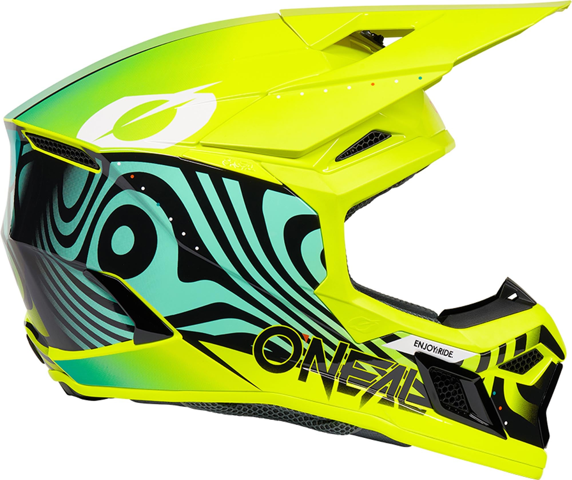 Oneal 3SRS Nova Kinder Motocross Helm neon-gelb Y/XL (54/55) Abbildung 5