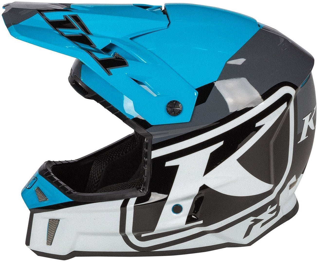Klim F3 Disarray Motokrosová přilba modrá/černá/bílá XL (60/61) Obrázek 6