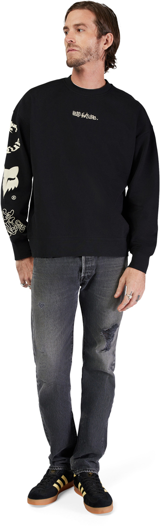 FOX Hello Future Oversized Crew Pullover negru XL Figura 2