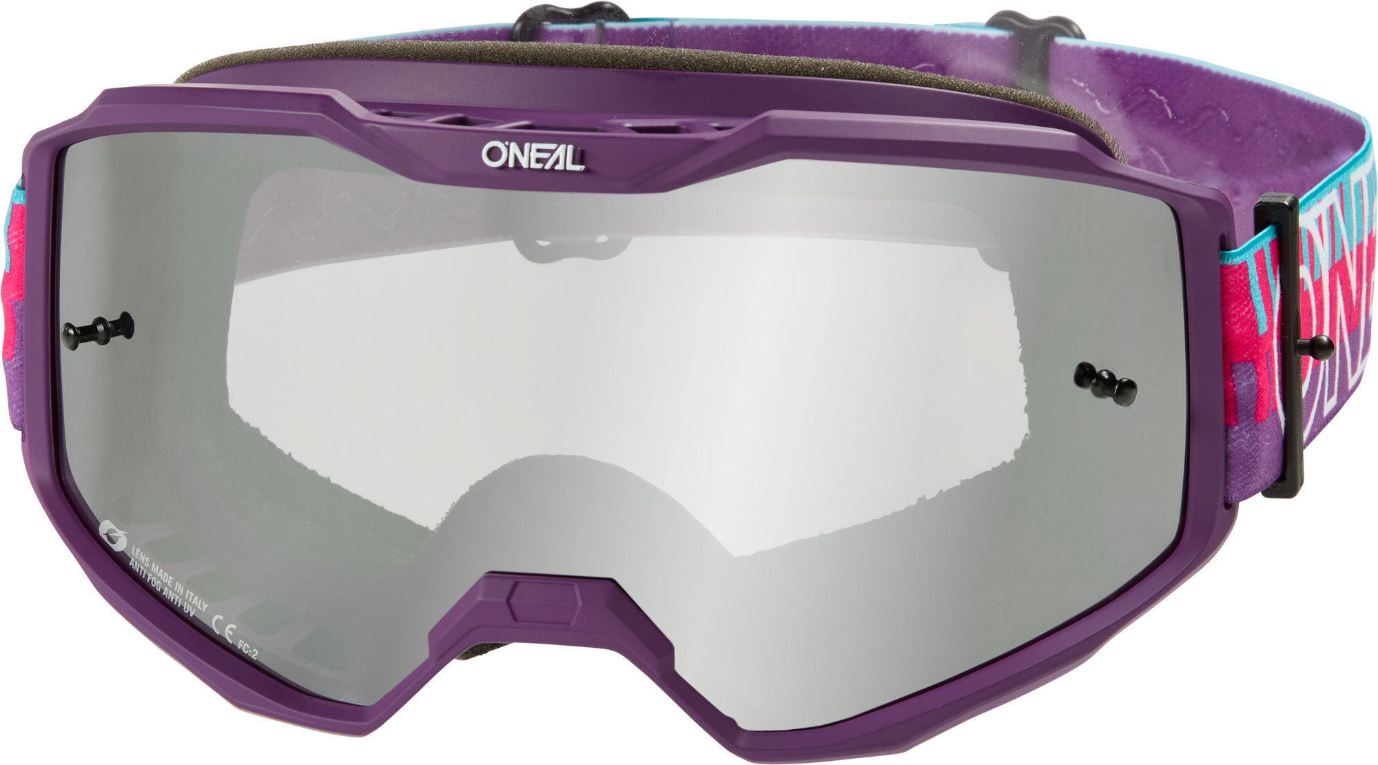 Oneal B-10 STRIPED Mirrored Ochelari de motocross roz Figura 4