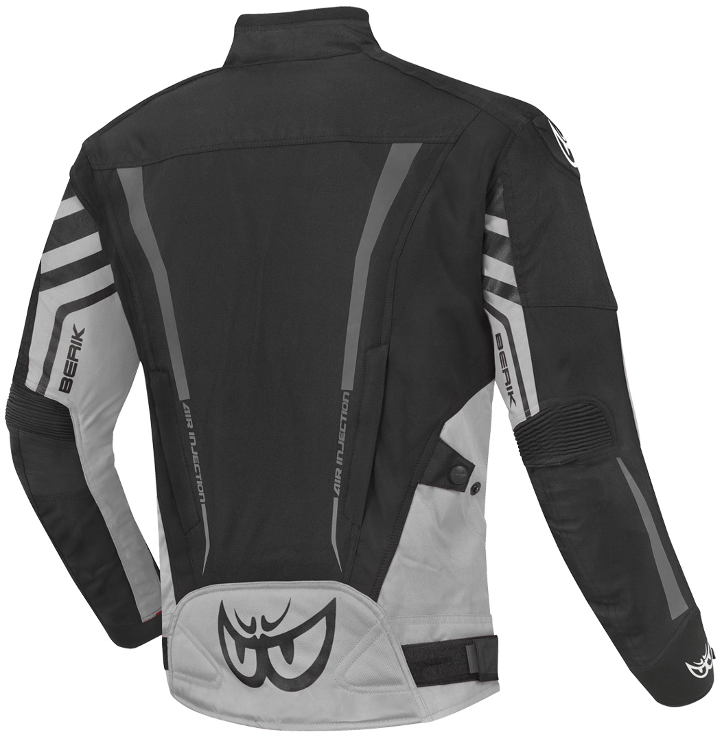 Berik Nardo Evo Giacca mototessera impermeabile nero/grigio 56 Figura 2