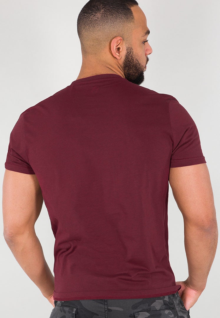 Alpha Industries Basic T Small Logo T-shirt Rosso Borgogna 3XL Figura 2