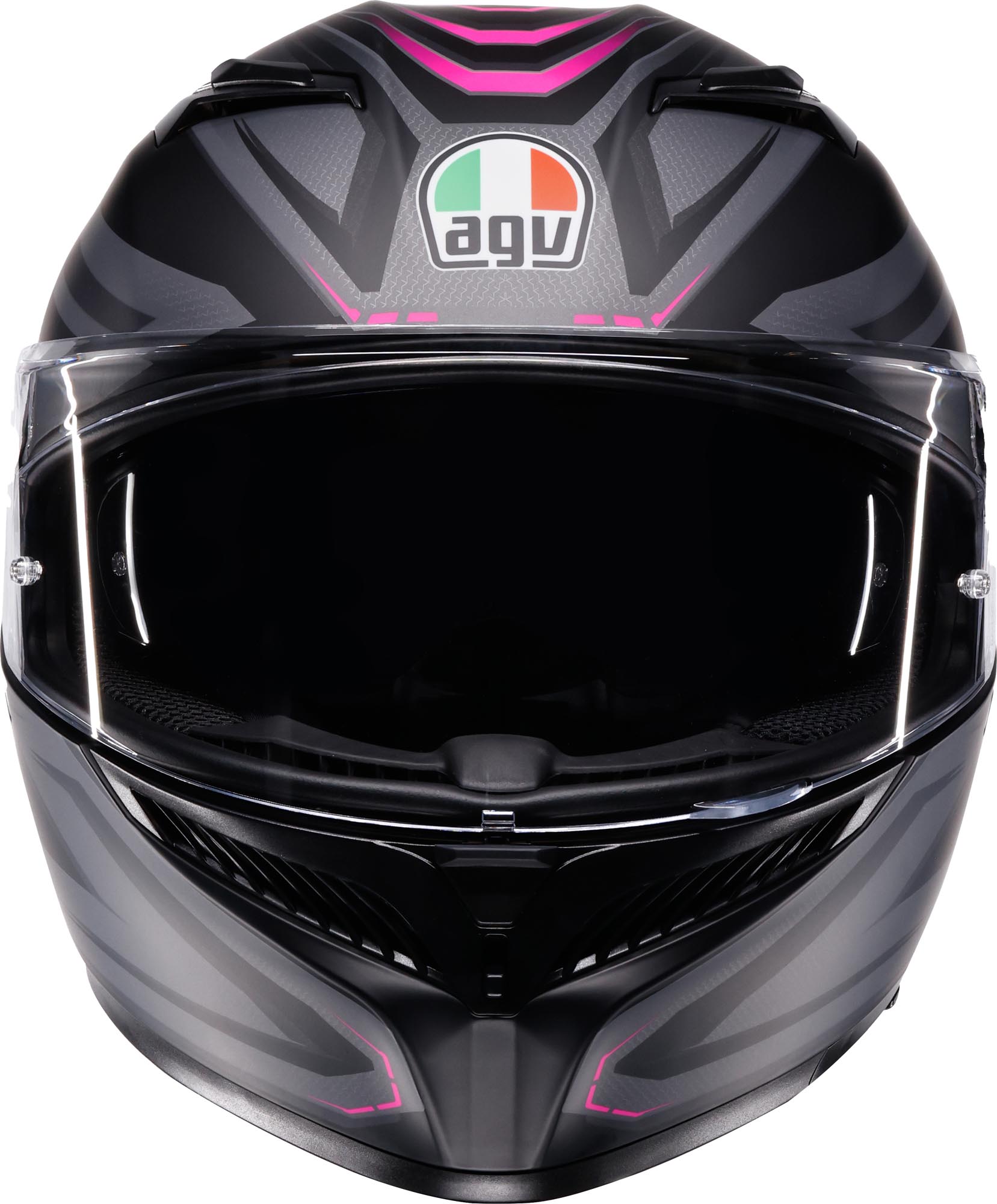 AGV K3 Syth Hjelm sort mat/pink S (55/56) Figur 2