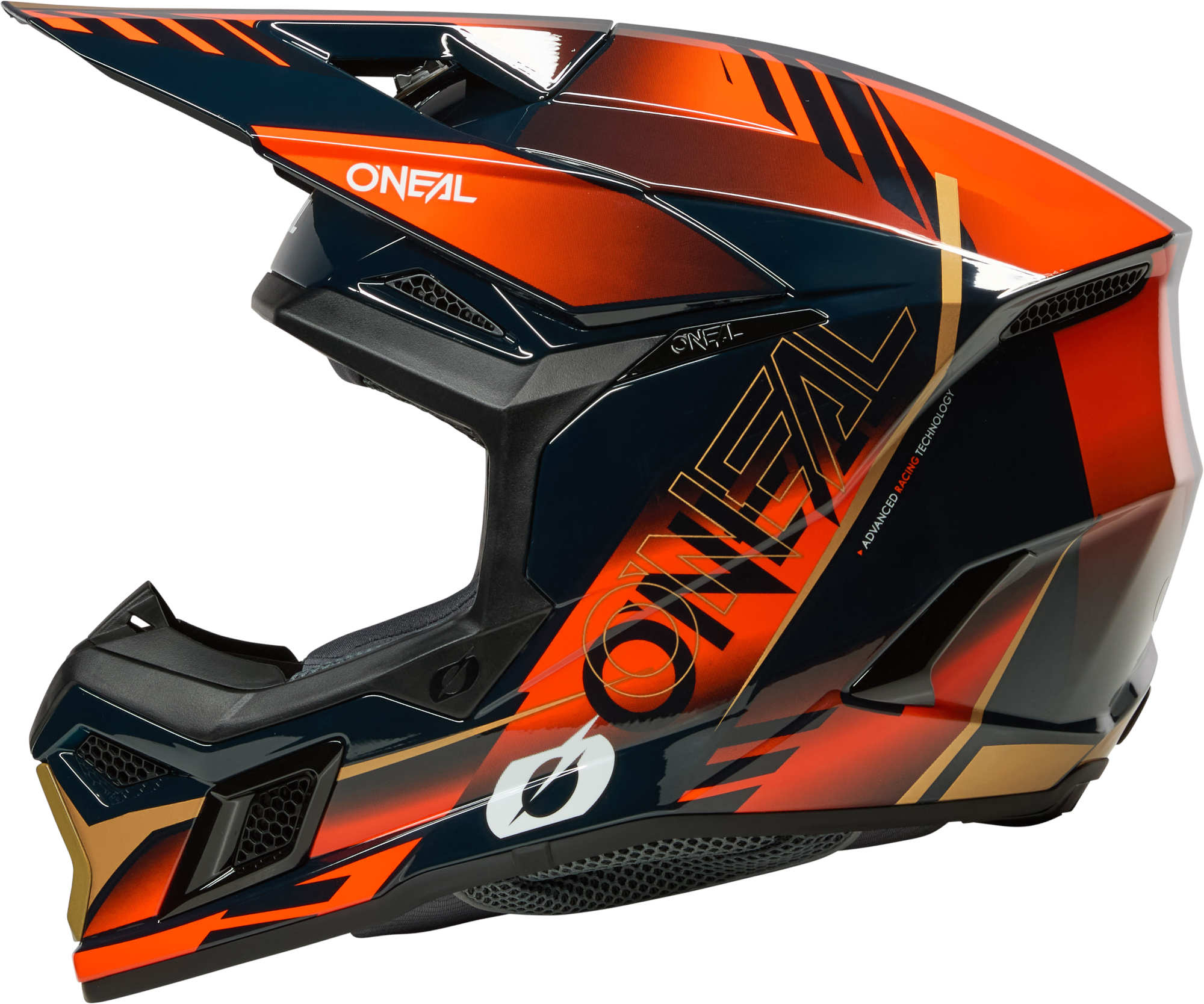Oneal 3SRS HAZE Motocross Helmet dark blue/red S (55/56) Figure 5