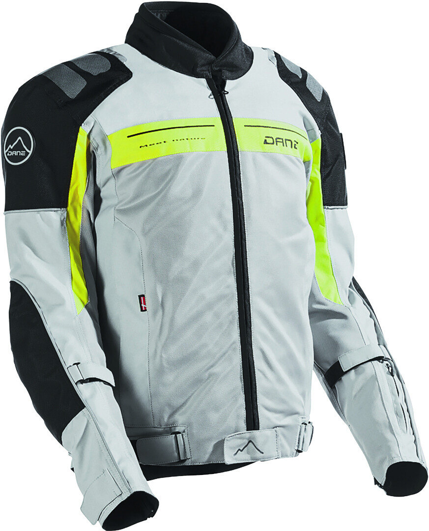 DANE Solrig Motorcycle Textile Jacket grey/black/yellow 50 Figure 1