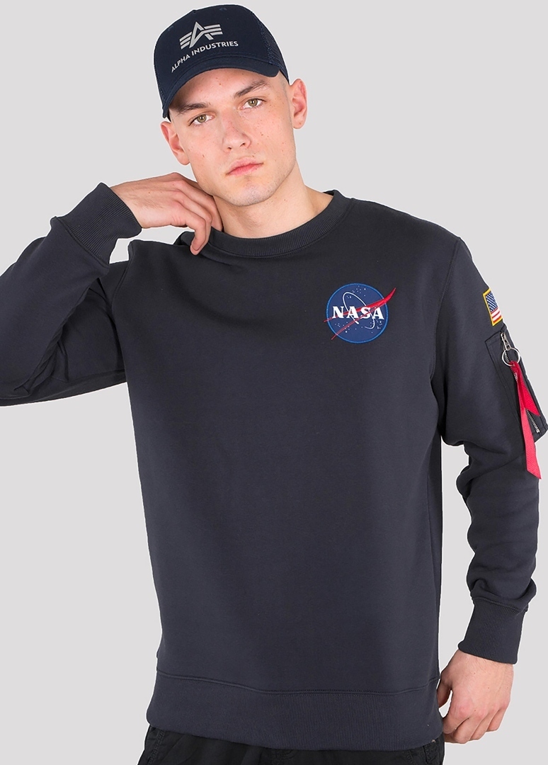 Alpha Industries Space Shuttle Hanorac albastru închis L Figura 1