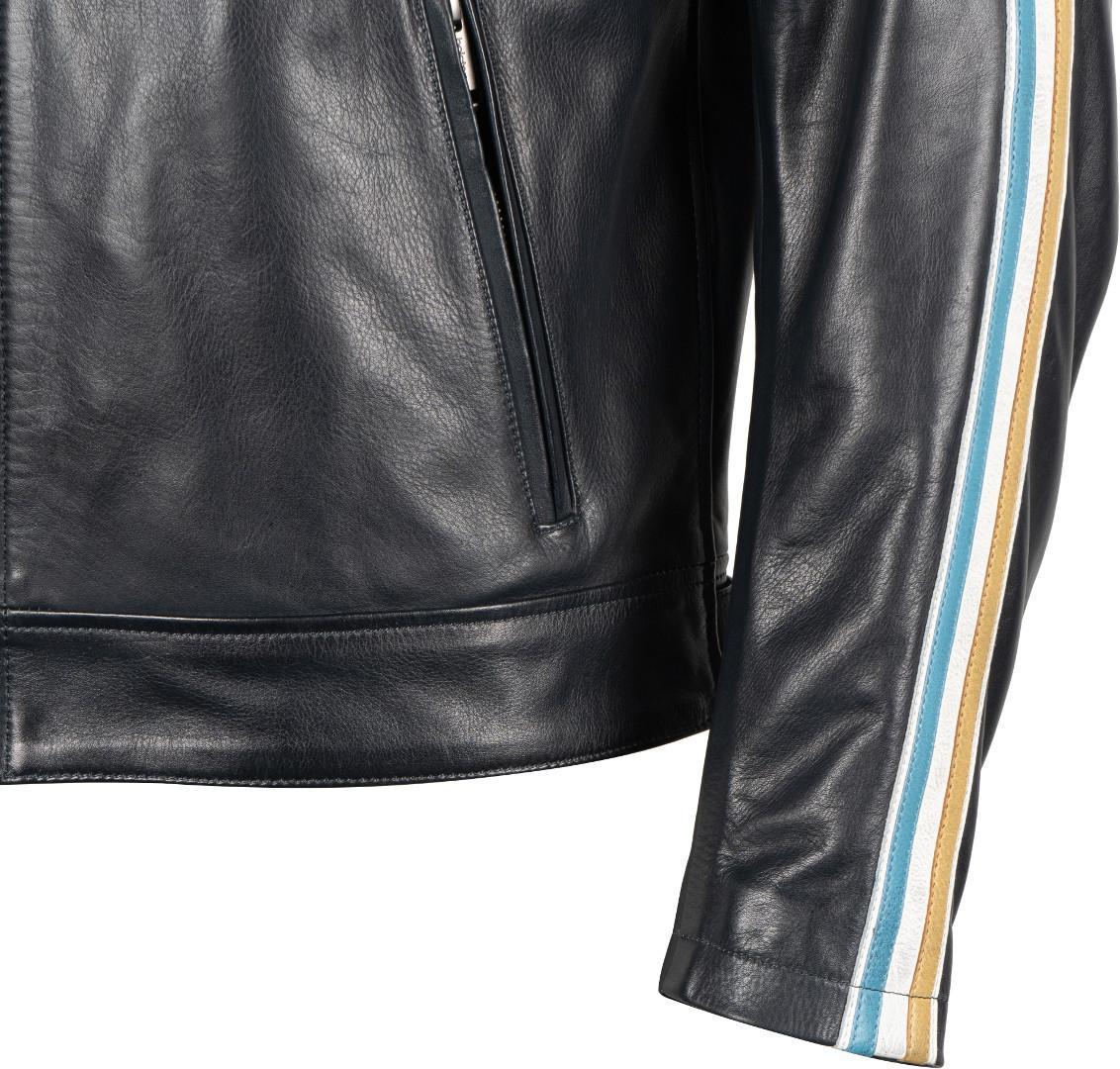 Helstons Race Motorcycle Leather Jacket dark blue M Figure 2