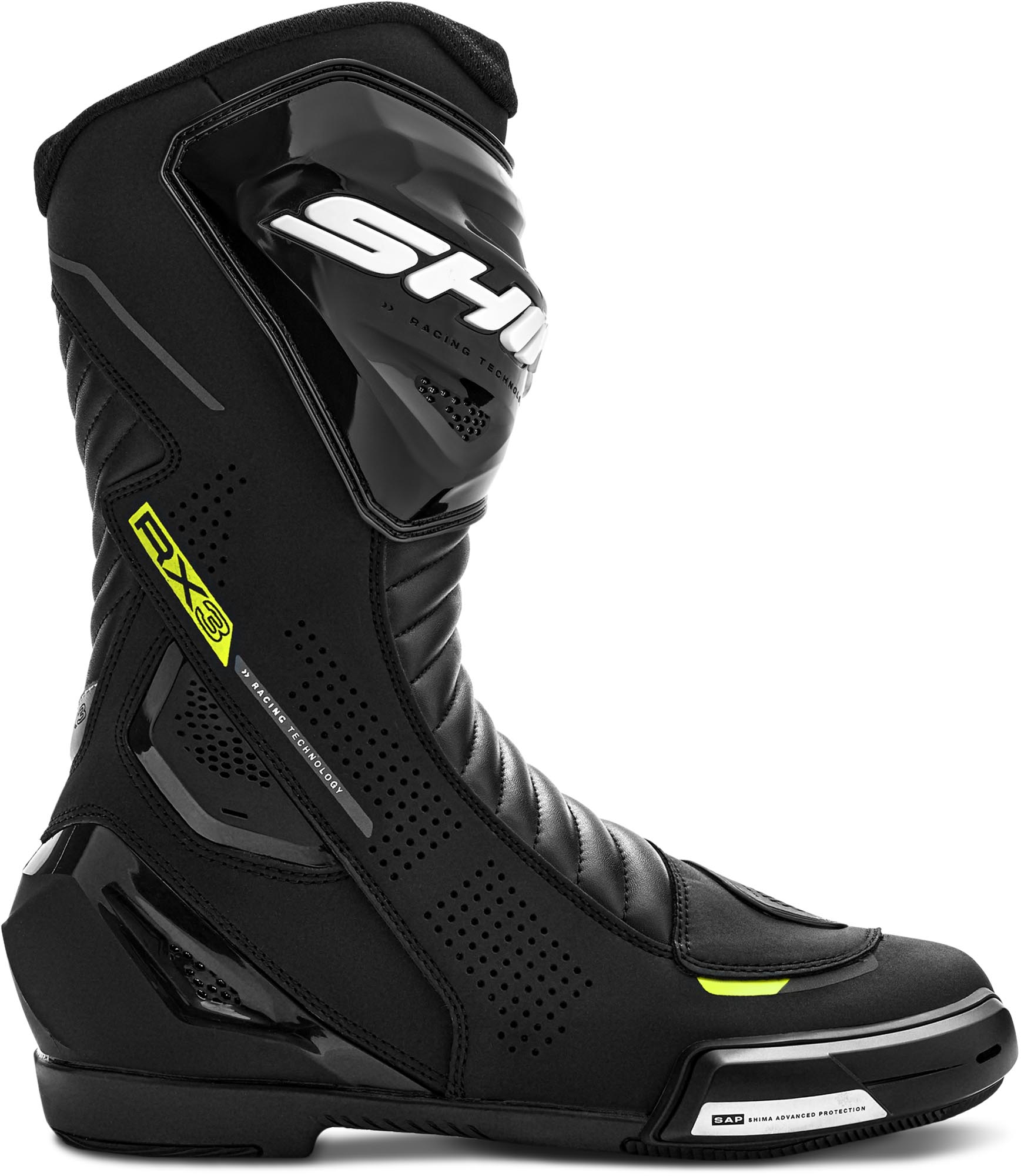 SHIMA RX-3 Motorrad Stiefel schwarz/gelb 45 Abbildung 3