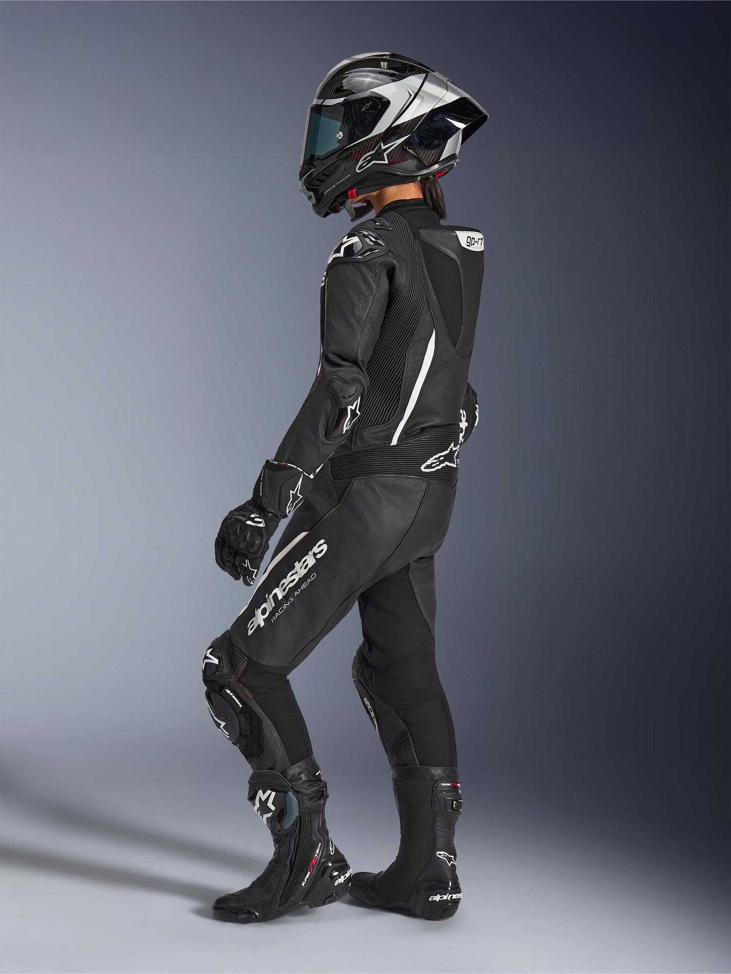 Alpinestars Stella GP-R7 Damer 1-delt motorcykellæderdragt Sort 44 Figur 9