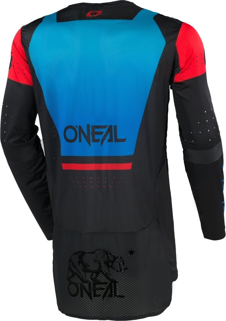 Oneal Prodigy Five Four Motocross trøje sort/blå/rød L Figur 2