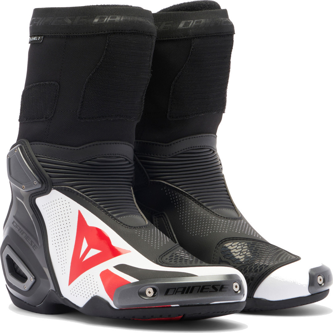 Dainese Axial 2 Air 2.0 perforated Motorcycle Boots black/white/red 41 Figure 1