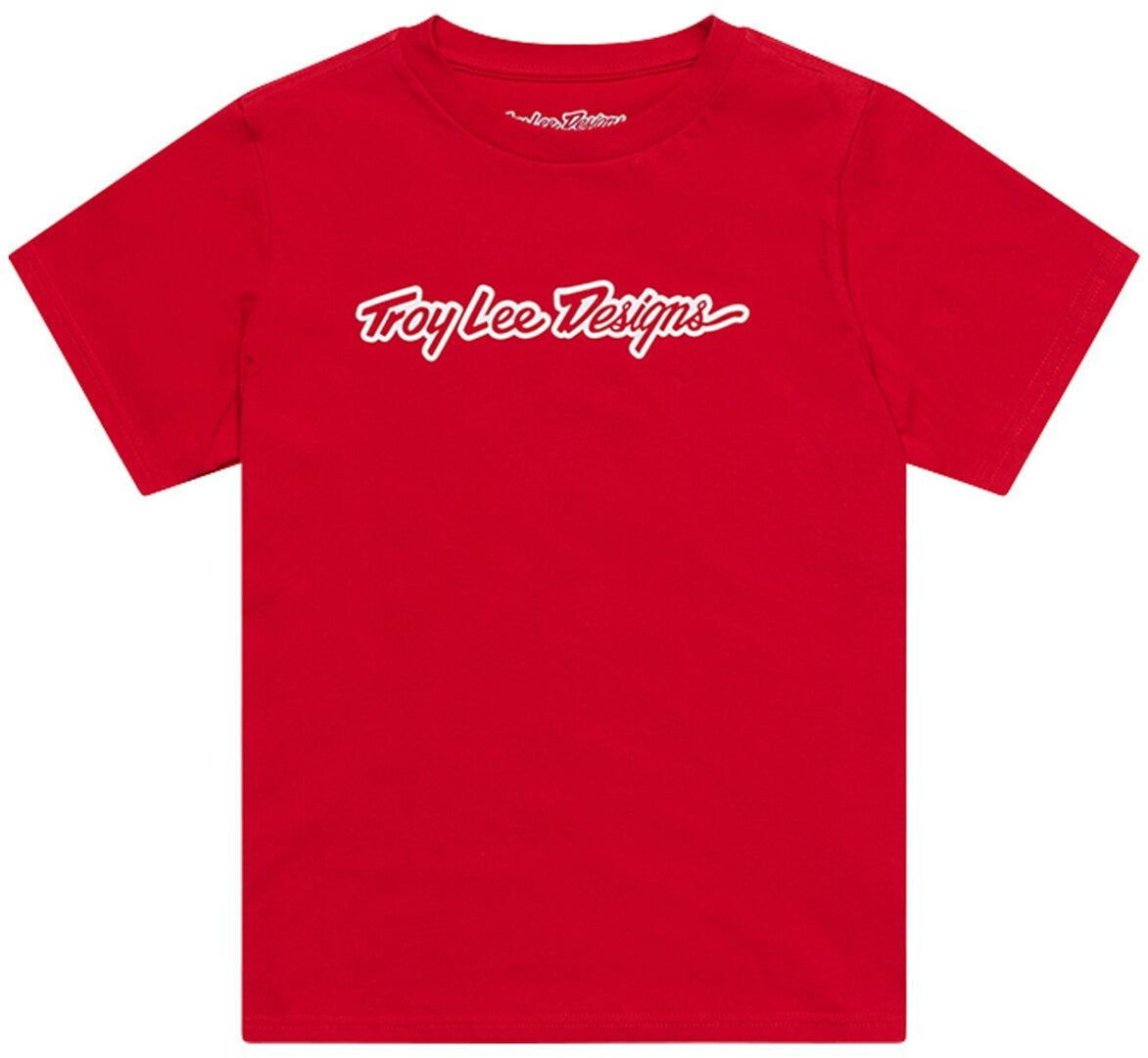 Troy Lee Designs Signature Kids Triko červená YM Obrázek 1