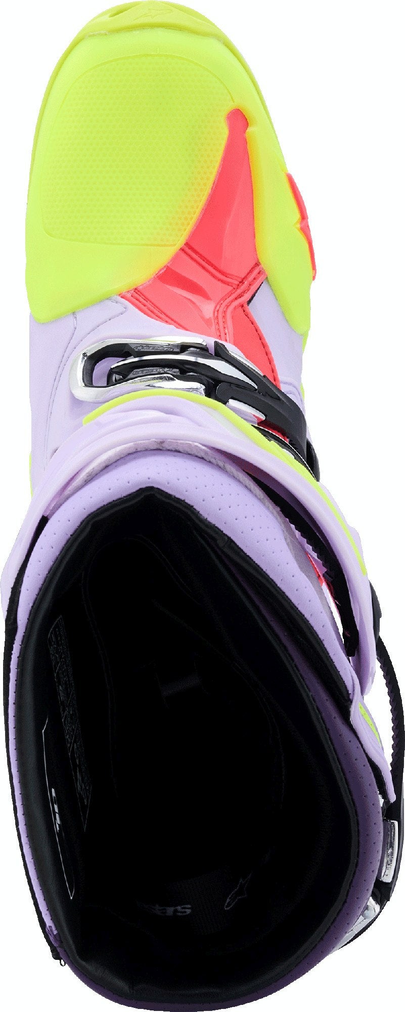 Alpinestars Tech 10 Supervented Bottes de motocross violet/jaune/rose 10 Figure 6