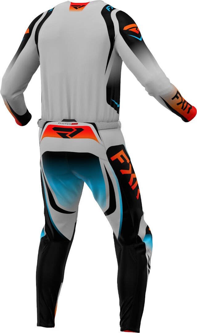 FXR Clutch Pro 2025 Motocross Pants blue/orange 38 Figure 2