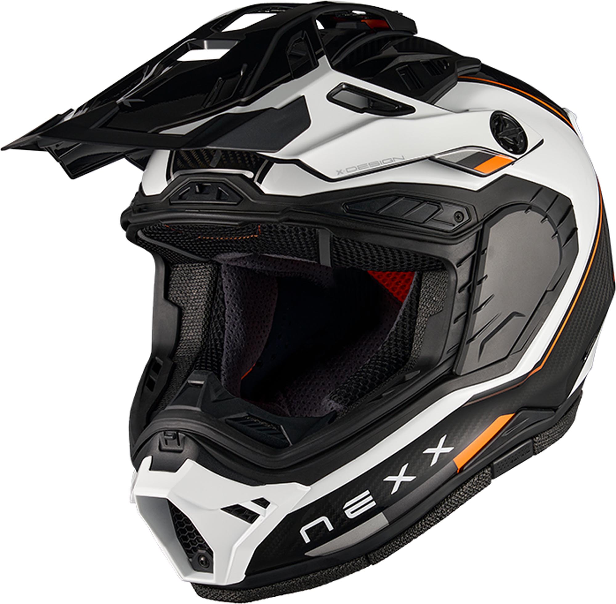 Nexx X.Rally Raid Carbon Cască Enduro Negru/Alb/Portocaliu S (55/56) Figura 2