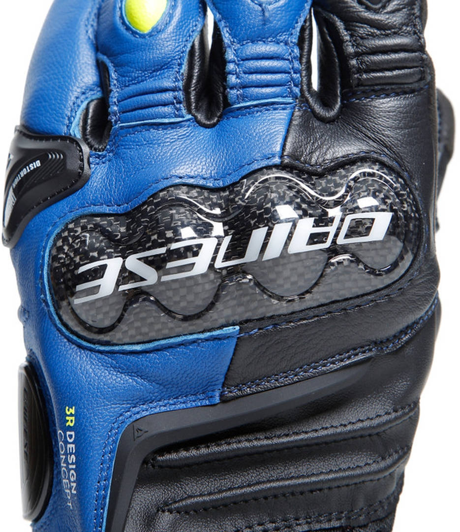 Dainese Carbon 4 Short Motorcykelhandsker blå/sort S Figur 14