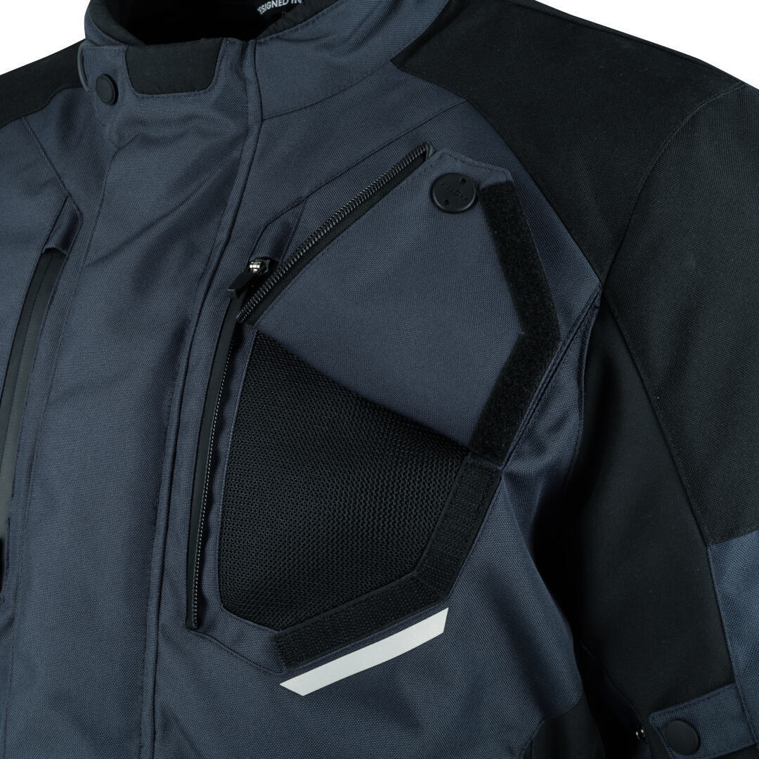 Bering Calgary wasserdichte Motorrad Textiljacke schwarz/grau XL Abbildung 10