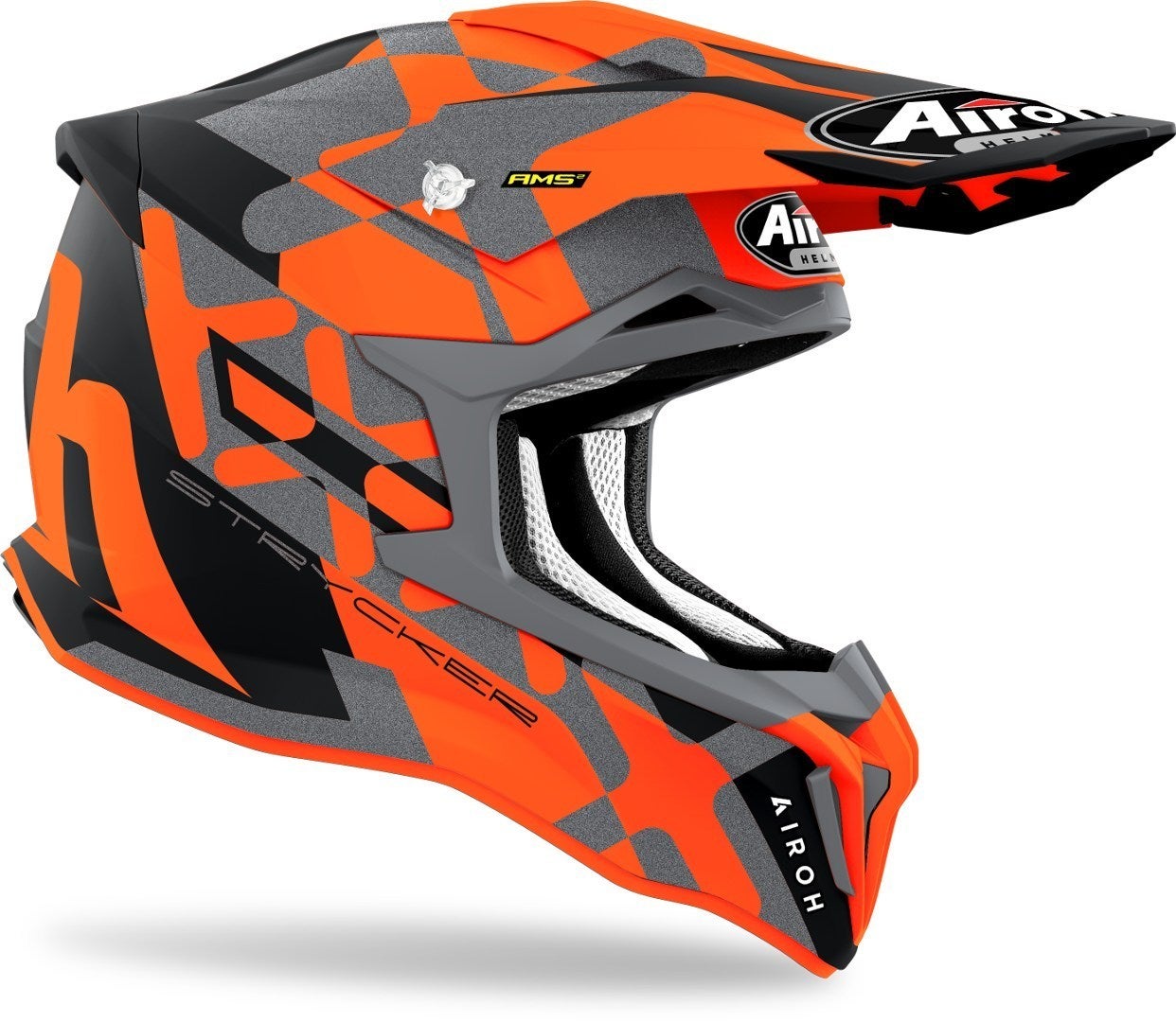 Airoh Strycker XXX Carbon Casco Motocross Arancione opaco L (59/60) Figura 2