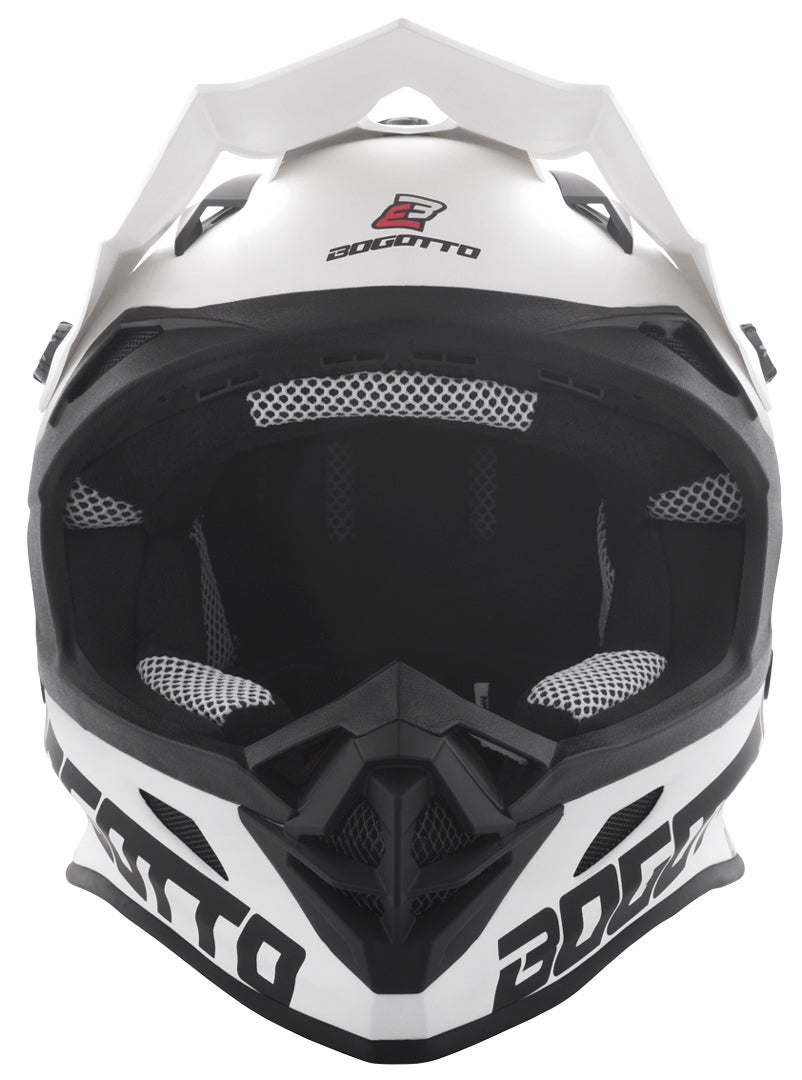 Bogotto V328 Fiberglas Motorcross Helm Wit 2XL Figuur 4