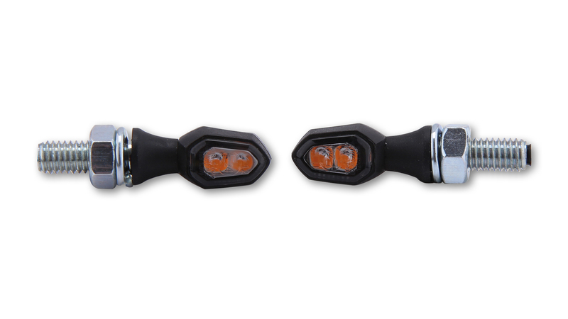HIGHSIDER Smart Crumb LED-indikator Kropp Svart / Lins Rökt (Par), Fram och Bak Figur 1