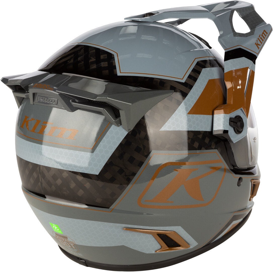 Klim Krios Pro Rally ECE/DOT Carbon Enduro hjelm bronze/sort/grå L (59/60) Figur 8
