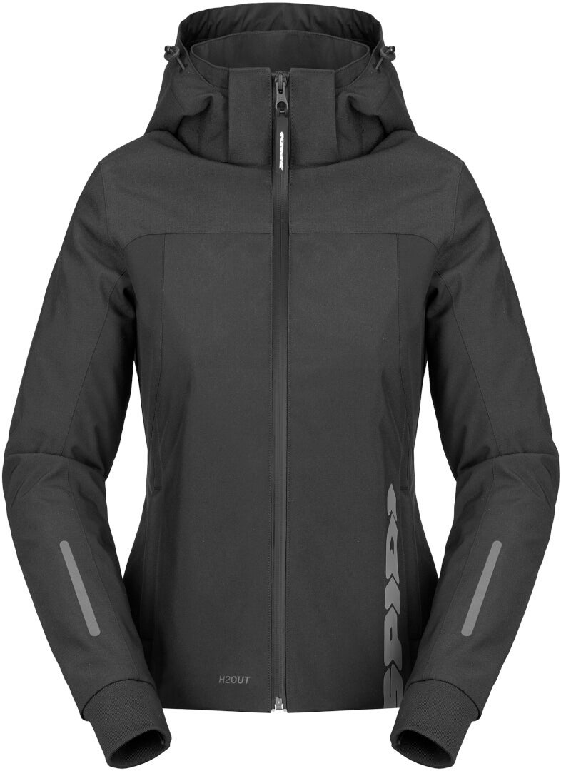 Spidi H2Out II sudadera con capucha impermeable para mujer negro S Figura 1