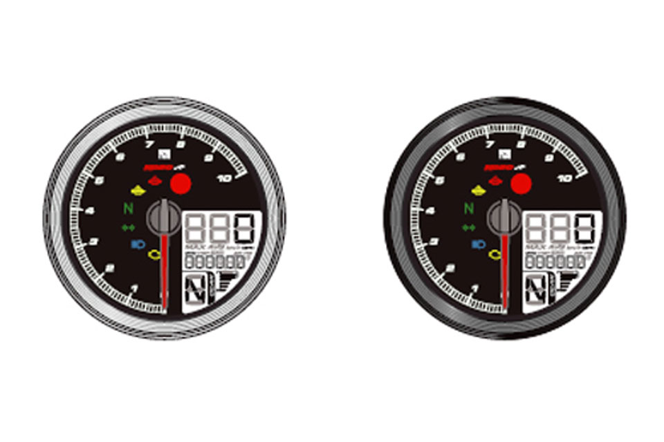 KOSO Digitales Tachometer, Multifunktions-Cockpit TNT-04 Chrome Figura 3